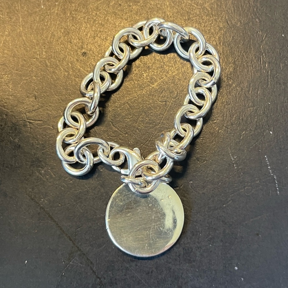 Tiffany & Co Rolo Link Retired Pls Return To Tiffany & Co NY Bracelet. D2999 - Picture 8 of 9